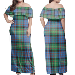 Clan Bowie Ancient Tartan Hawaii Dress JN40 Clan Bowie Tartan Hawaii Dress   