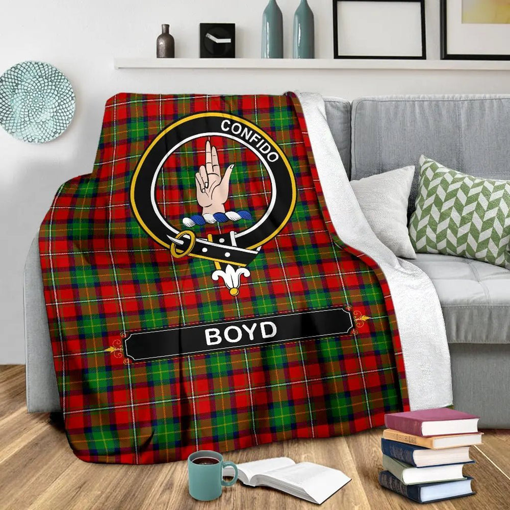 Clan Boyd Family Tartan Crest BlanketsAS67 Clan Boyd Tartan Today   