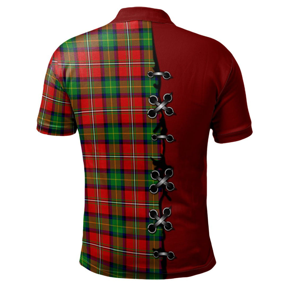 Clan Boyd Modern Tartan Polo Shirt - Lion Rampant And Celtic Thistle Style SV44 Boyd Modern Tartan Tartan Polo   