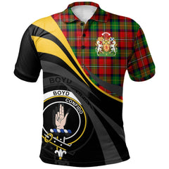 Clan Boyd Modern Tartan Polo Shirt - Royal Coat Of Arms Style VY22 Boyd Modern Tartan Tartan Polo   