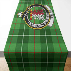 Clan Boyle Tartan Crest Table Runner Cotton XX69 Boyle Tartan Tartan Table Runner   
