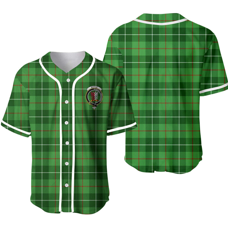 Clan Boyle Tartan Unisex Baseball Jersey