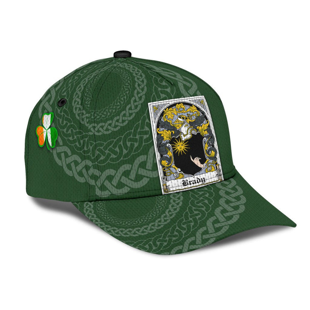 Clan Brady Coat Of Arms Irisharms - Irish Family Crest St Patrick's Day Classic CapSE29 Classic Cap - Brady Coat Of Arms Irisharms St Patrick's Day Classic Cap Irish Cap   