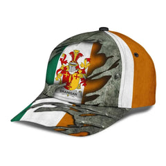 Clan Branigan Coat Of Arms - Irish Family Crest Classic Cap VO32 Branigan Coat Of Arms Irish Cap   