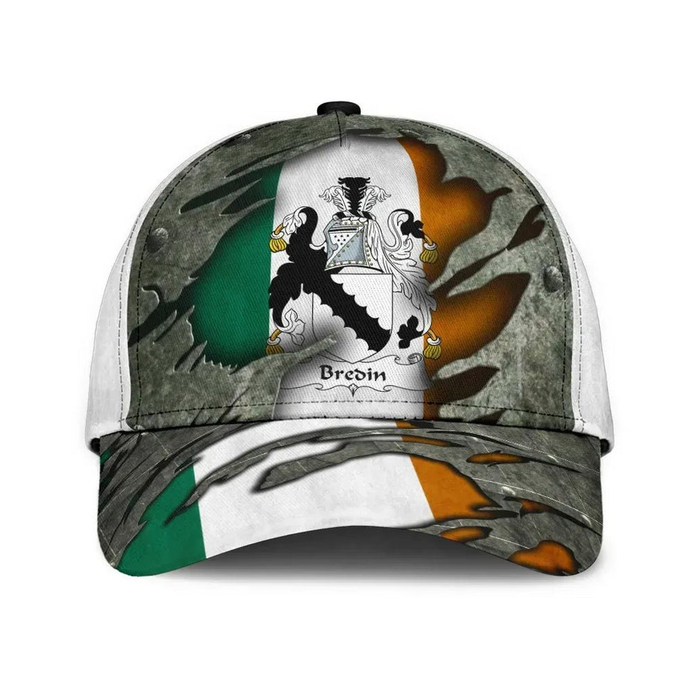 Clan Bredin Coat Of Arms - Irish Family Crest Classic Cap AI70 Bredin Coat Of Arms Irish Cap   