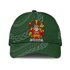 Clan Brennan Coat Of Arms - Irish Family Crest St Patrick's Day Classic CapUH28 Classic Cap - Brennan Coat Of Arms St Patrick's Day Classic Cap Irish Cap   