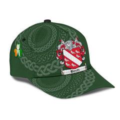 Clan Brett Coat Of Arms - Irish Family Crest St Patrick's Day Classic CapUW48 Classic Cap - Brett Coat Of Arms St Patrick's Day Classic Cap Irish Cap   