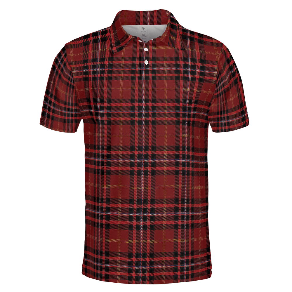 Clan Brim - DeForest of Balvaird Castle Tartan Polo Shirt BJ59 Brim - DeForest of Balvaird Castle Tartan Tartan Polo   