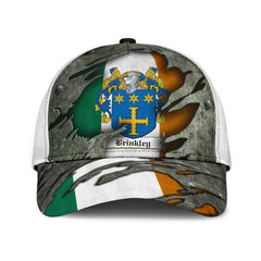Clan Brinkley Coat Of Arms - Irish Family Crest Classic Cap AR18 Brinkley Coat Of Arms Irish Cap   