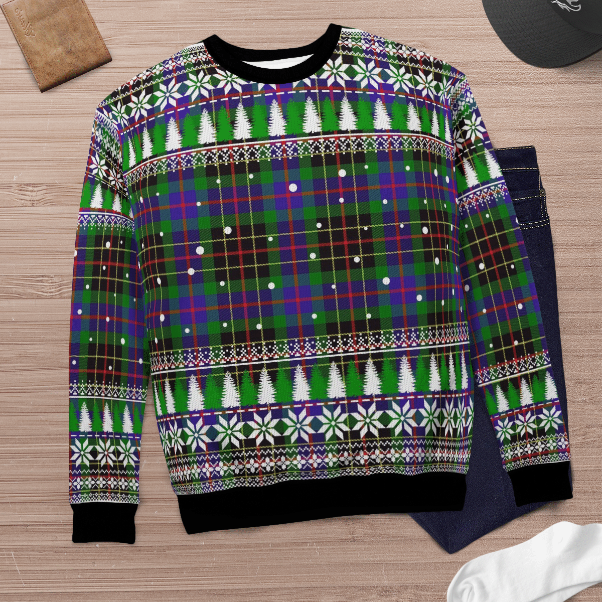 Clan Brodie Hunting Modern Tartan Christmas Ugly Sweater LK35 Brodie Hunting Modern Tartan Tartan Ugly Sweater   