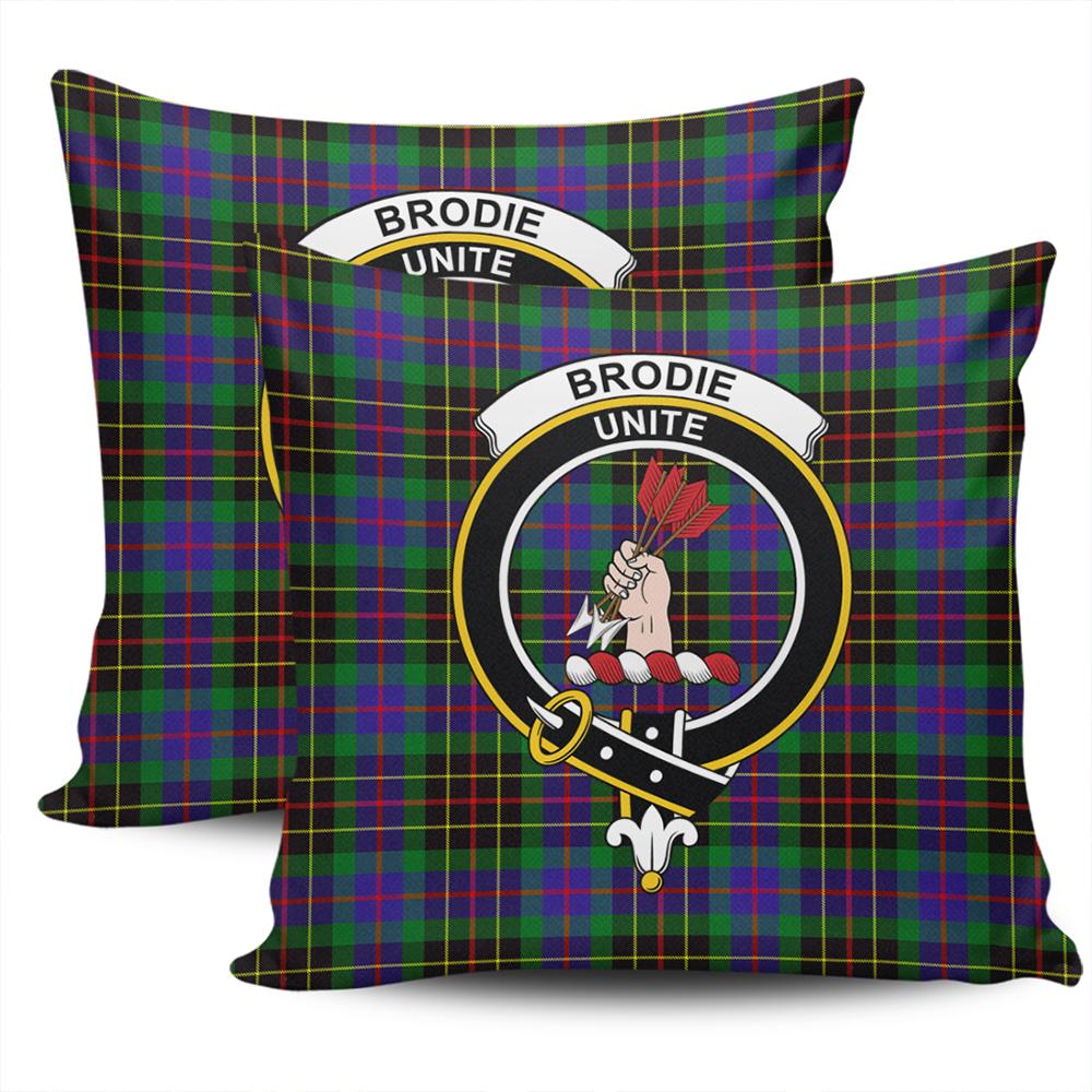 Clan Brodie Hunting Modern Tartan Crest Pillow Cover WQ39 Clan Brodie Tartan Today   