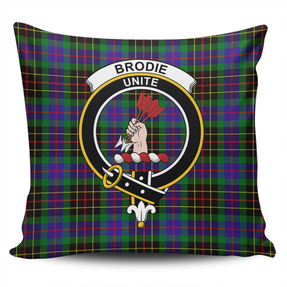 Clan Brodie Hunting Modern Tartan Crest Pillow Cover WQ39 Clan Brodie Tartan Today   
