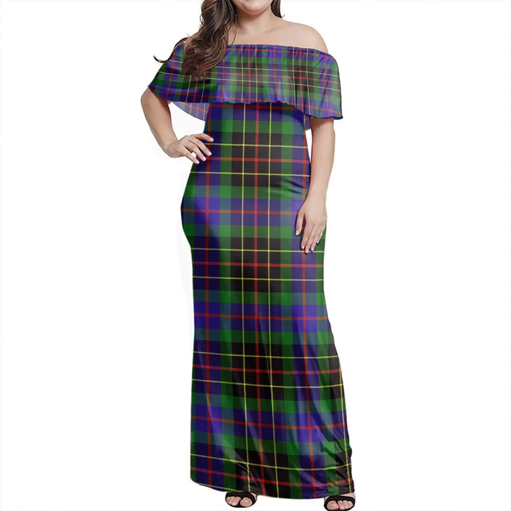 Clan Brodie Hunting Modern Tartan Hawaii Dress FV76 Clan Brodie Tartan Hawaii Dress   