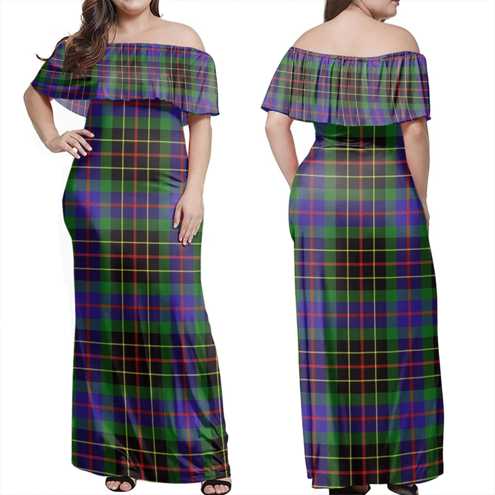Clan Brodie Hunting Modern Tartan Hawaii Dress FV76 Clan Brodie Tartan Hawaii Dress   