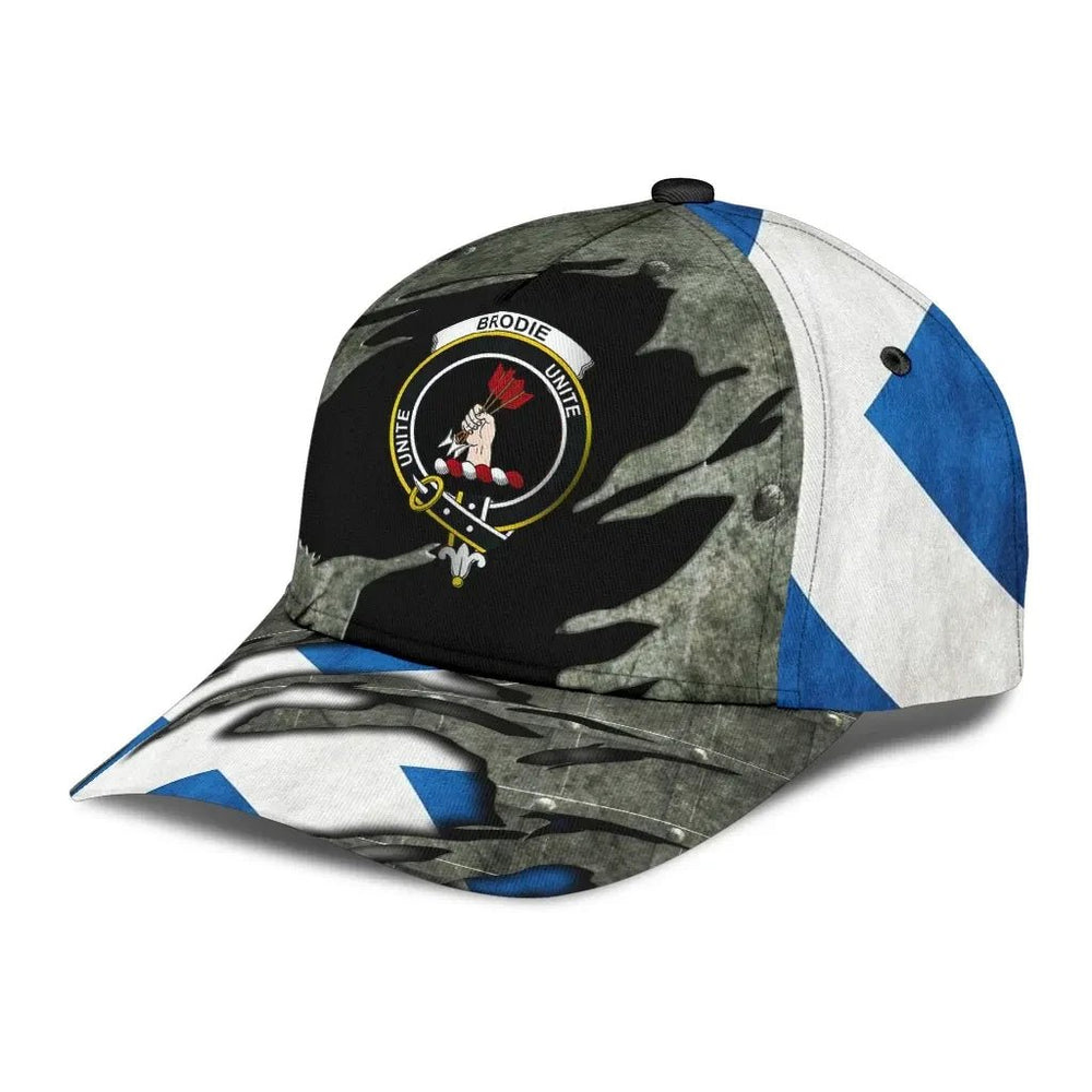 Clan Brodie Modern Tartan Crest Classic Cap OS14 Brodie Modern Tartan Tartan Cap   
