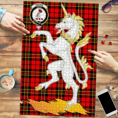 Clan Brodie Modern Tartan Crest Unicorn Scotland Jigsaw Puzzles Gift For Family MS54 Clan Brodie Tartan Today   