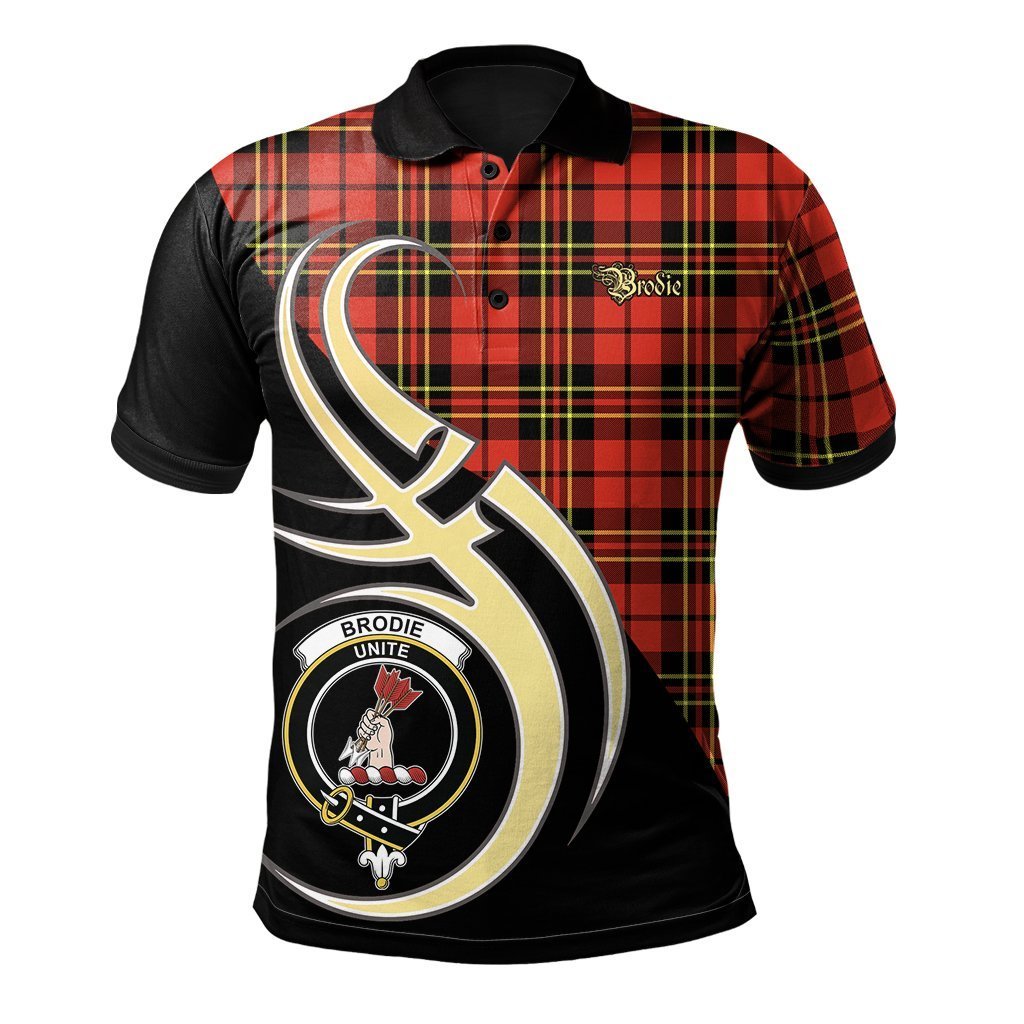 Clan Brodie Modern Tartan Polo Shirt - Believe In Me Style GZ28 Brodie Modern Tartan Tartan Polo   