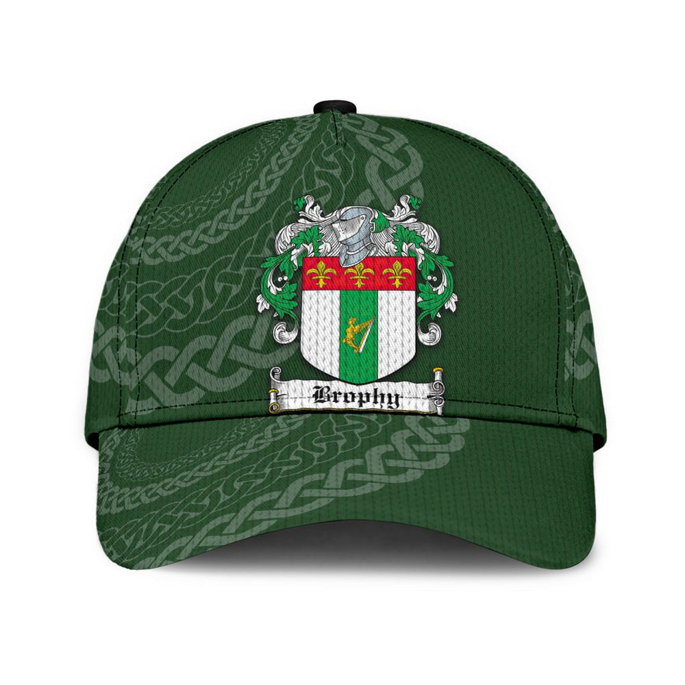 Clan Brophy Coat Of Arms - Irish Family Crest St Patrick's Day Classic CapXY68 Classic Cap - Brophy Coat Of Arms St Patrick's Day Classic Cap Irish Cap   