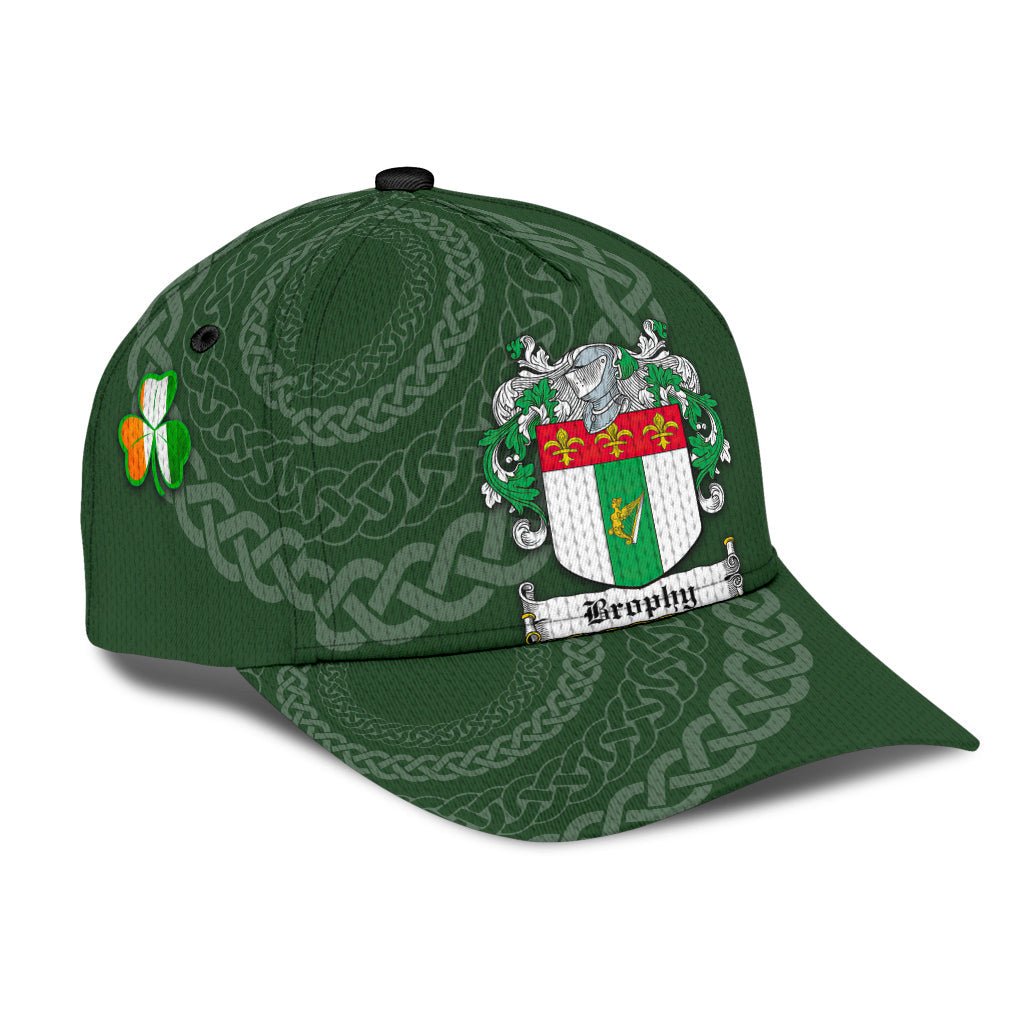 Clan Brophy Coat Of Arms - Irish Family Crest St Patrick's Day Classic CapXY68 Classic Cap - Brophy Coat Of Arms St Patrick's Day Classic Cap Irish Cap   