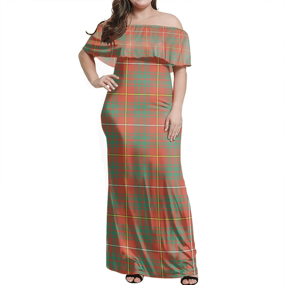 Clan Bruce Ancient Tartan Hawaii Dress RE64 Clan Bruce Tartan Hawaii Dress   