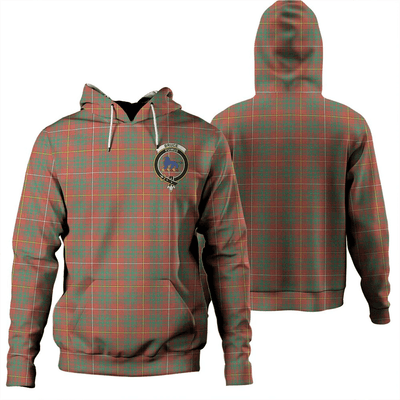 Clan Bruce Ancient Tartan Hoodie Crest
