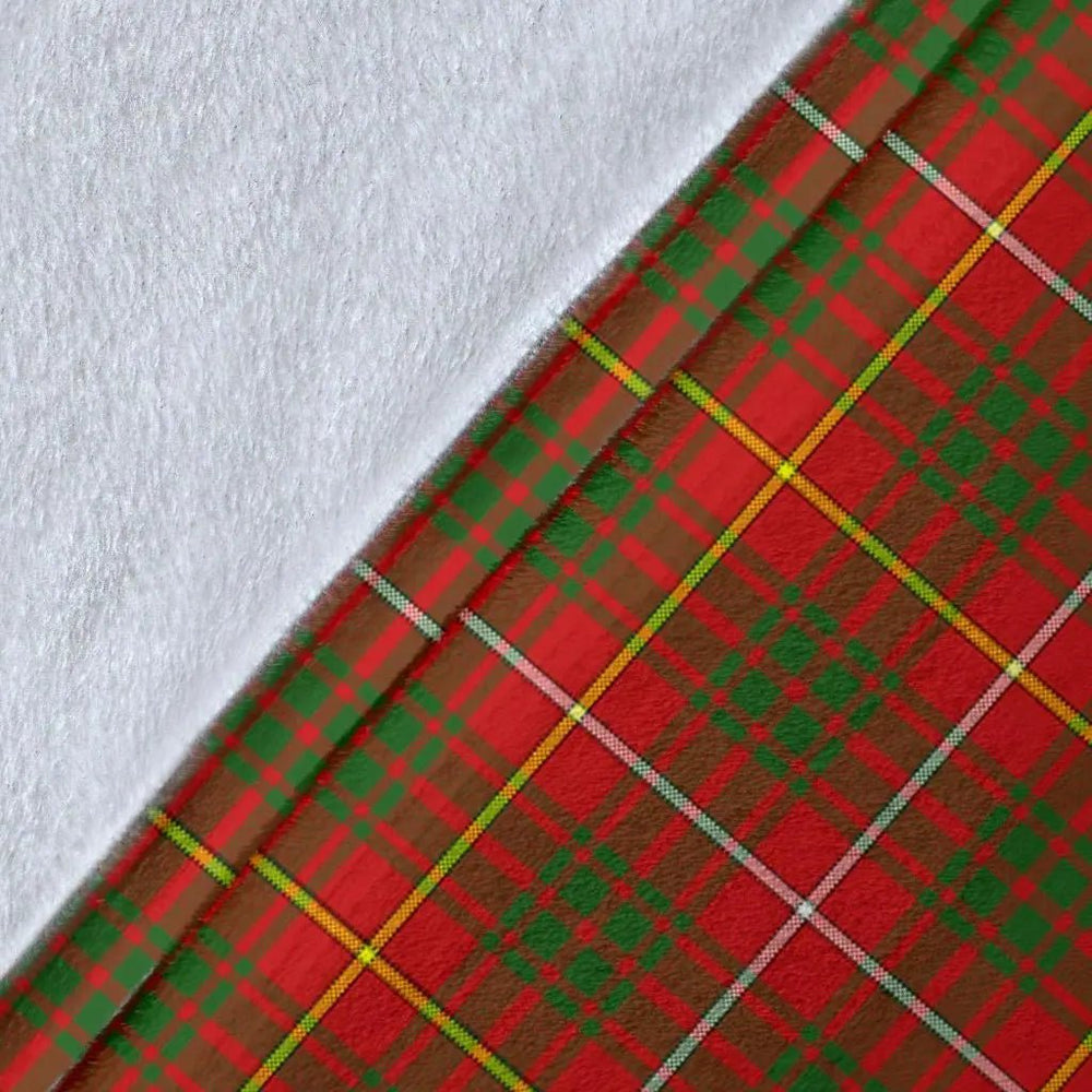 Clan Bruce Family Modern Tartan Crest BlanketFY33 Clan Bruce Tartan Today   