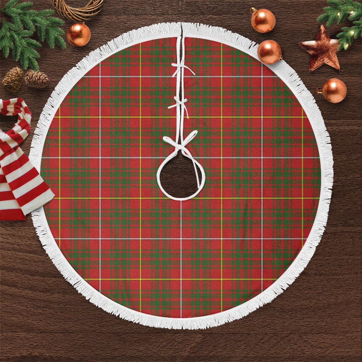 Clan Bruce Modern Tartan Christmas Tree Skirt YA34 Bruce Modern Tartan Tartan Christmas   