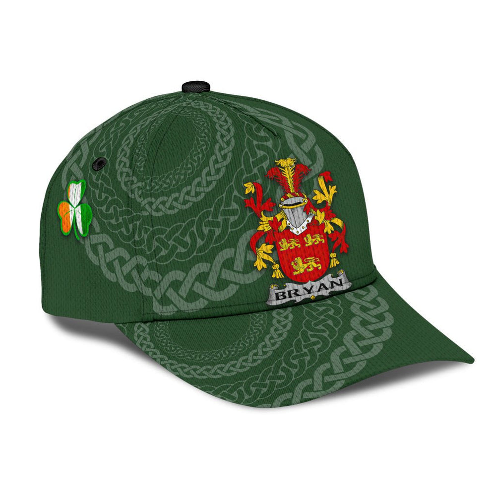Clan Bryan Coat Of Arms - Irish Family Crest St Patrick's Day Classic CapVV79 Classic Cap - Bryan Coat Of Arms St Patrick's Day Classic Cap Irish Cap   