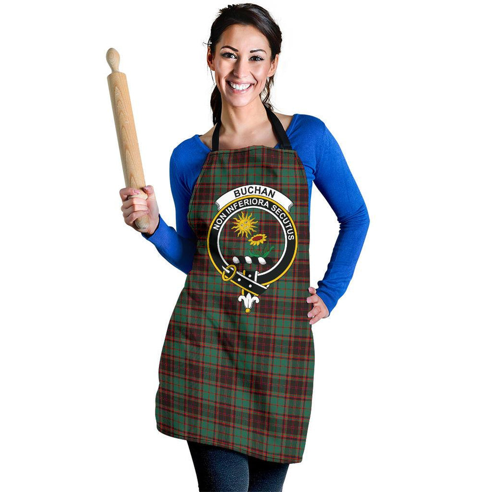 Clan Buchan Ancient Tartan Crest Apron KJ15 Clan Buchan Tartan Today   