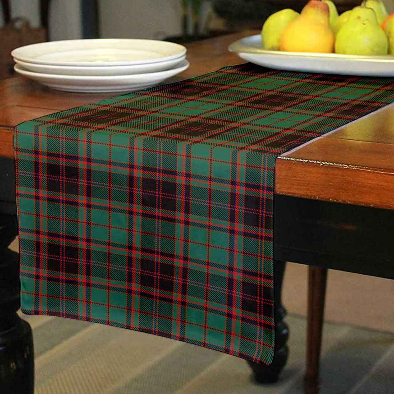 Clan Buchan Ancient Tartan Table Runner Cotton SL44 Buchan Ancient Tartan Tartan Table Runner   
