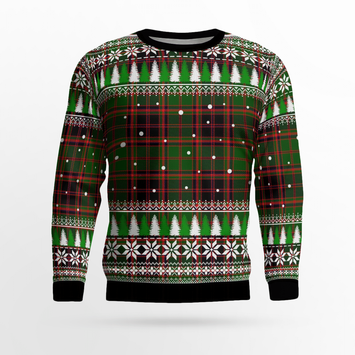Clan Buchan Modern Tartan Christmas Ugly Sweater WP96 Buchan Modern Tartan Tartan Ugly Sweater   