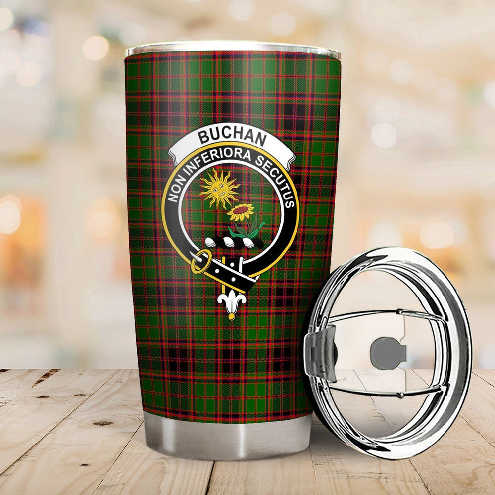 Clan Buchan Modern Tartan Crest Tumbler AP50 Clan Buchan Tartan Today   