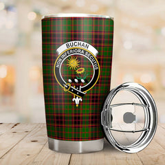 Clan Buchan Modern Tartan Crest Tumbler AP50 Clan Buchan Tartan Today   