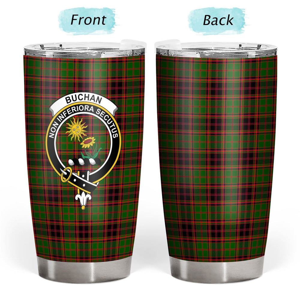 Clan Buchan Modern Tartan Crest Tumbler AP50 Clan Buchan Tartan Today   