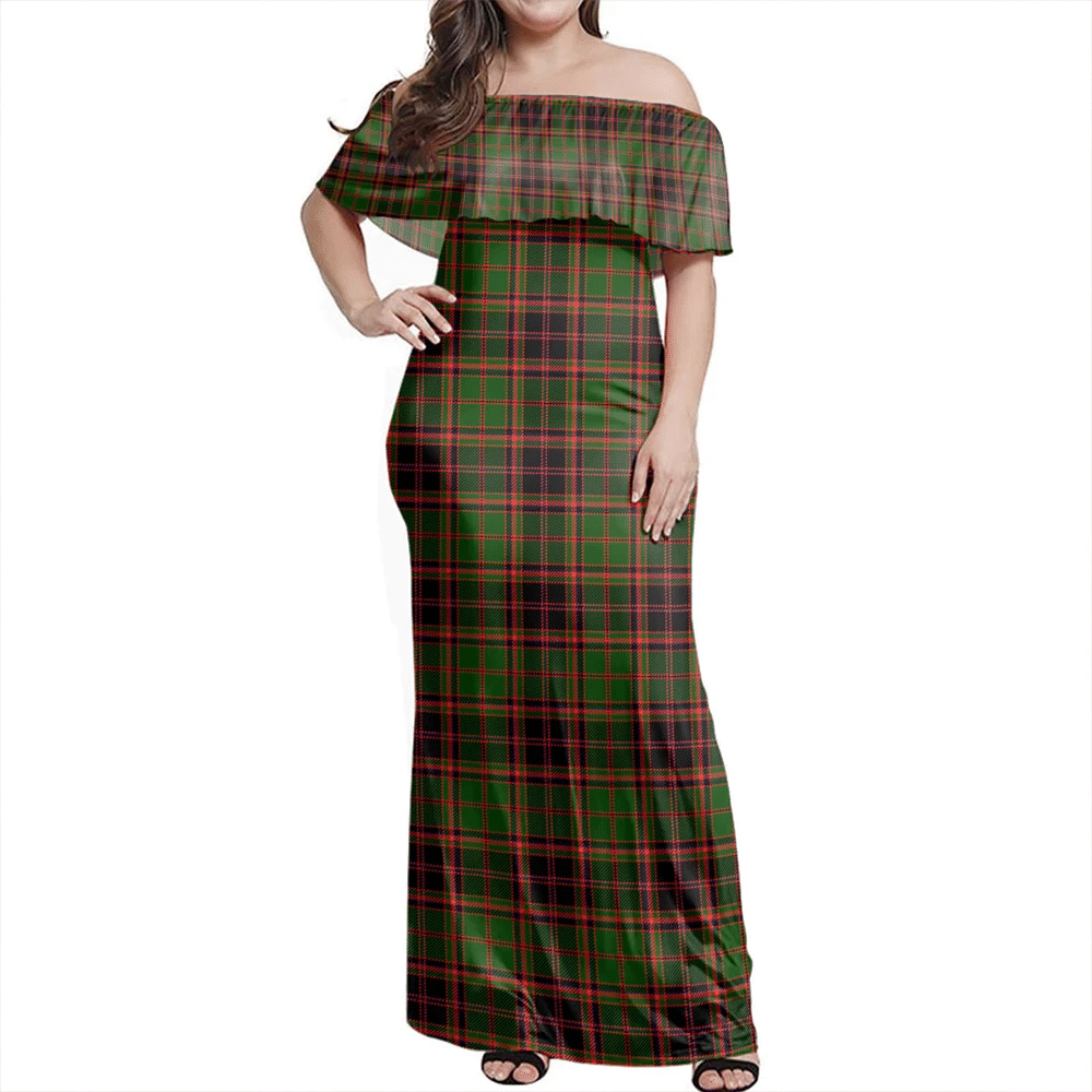 Clan Buchan Modern Tartan Hawaii Dress SE65 Clan Buchan Tartan Hawaii Dress   