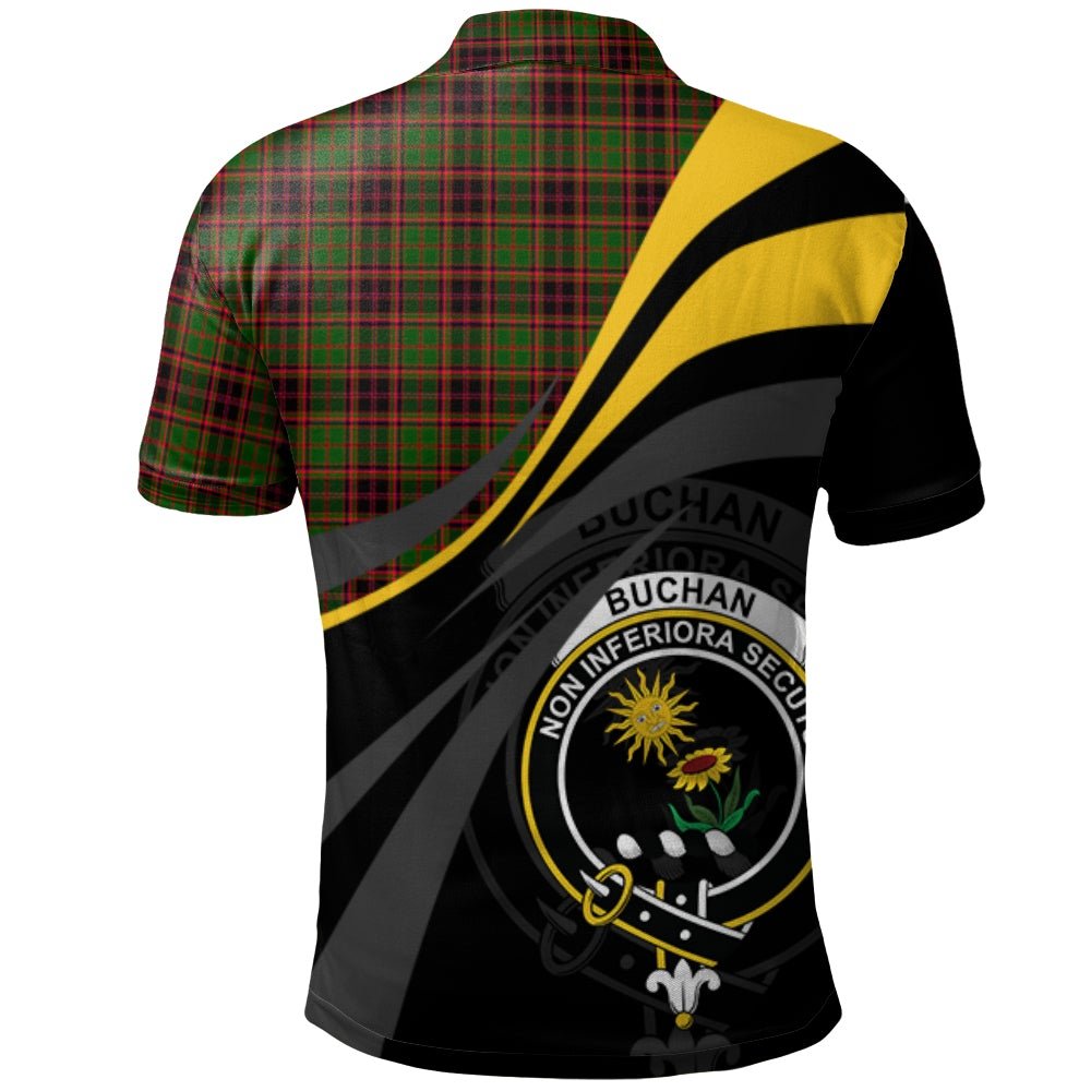 Clan Buchan Modern Tartan Polo Shirt - Royal Coat Of Arms Style XP61 Buchan Modern Tartan Tartan Polo   
