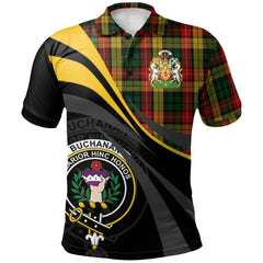 Clan Buchanan 01 Tartan Polo Shirt - Royal Coat Of Arms Style BU20 Buchanan 01 Tartan Tartan Polo   