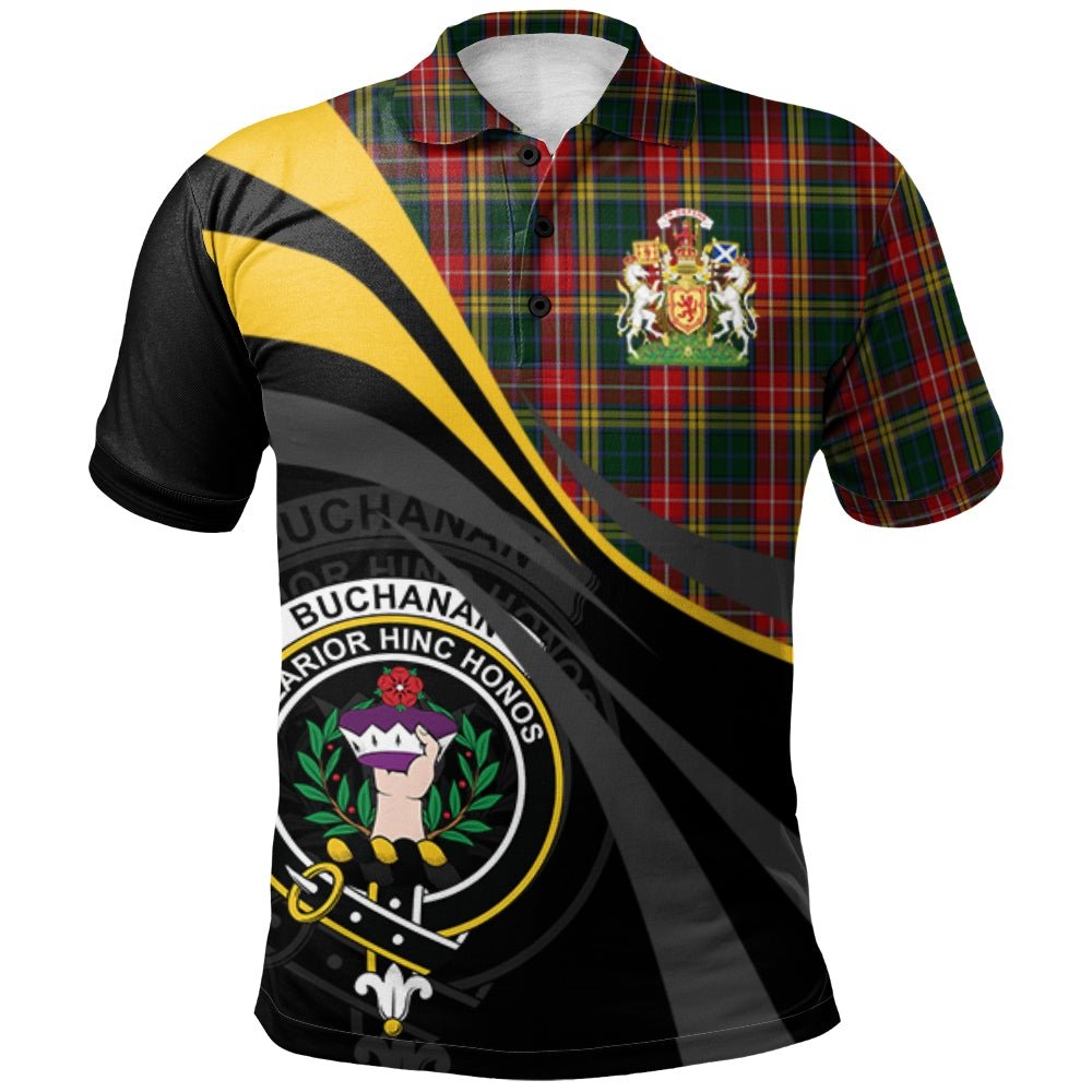Clan Buchanan 04 Tartan Polo Shirt - Royal Coat Of Arms Style ND83 Buchanan 04 Tartan Tartan Polo   