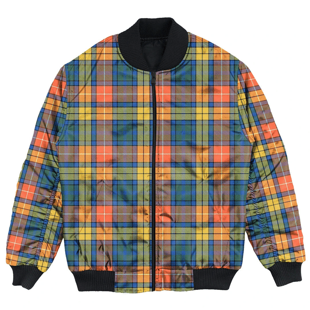 Clan Buchanan Ancient Tartan Bomber Jacket LJ20 Buchanan Ancient Tartan Tartan Bomber Jacket   