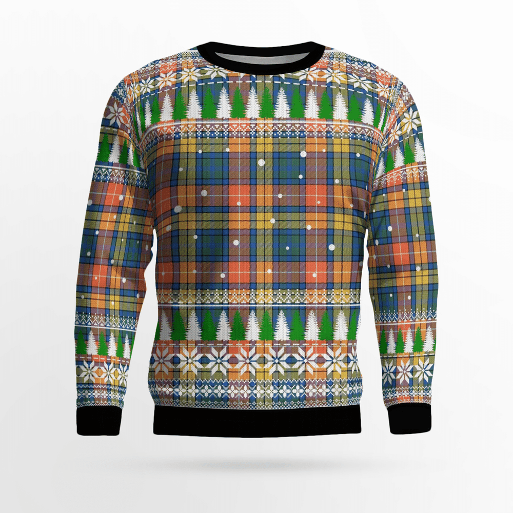 Clan Buchanan Ancient Tartan Christmas Ugly Sweater PO11 Buchanan Ancient Tartan Tartan Ugly Sweater   