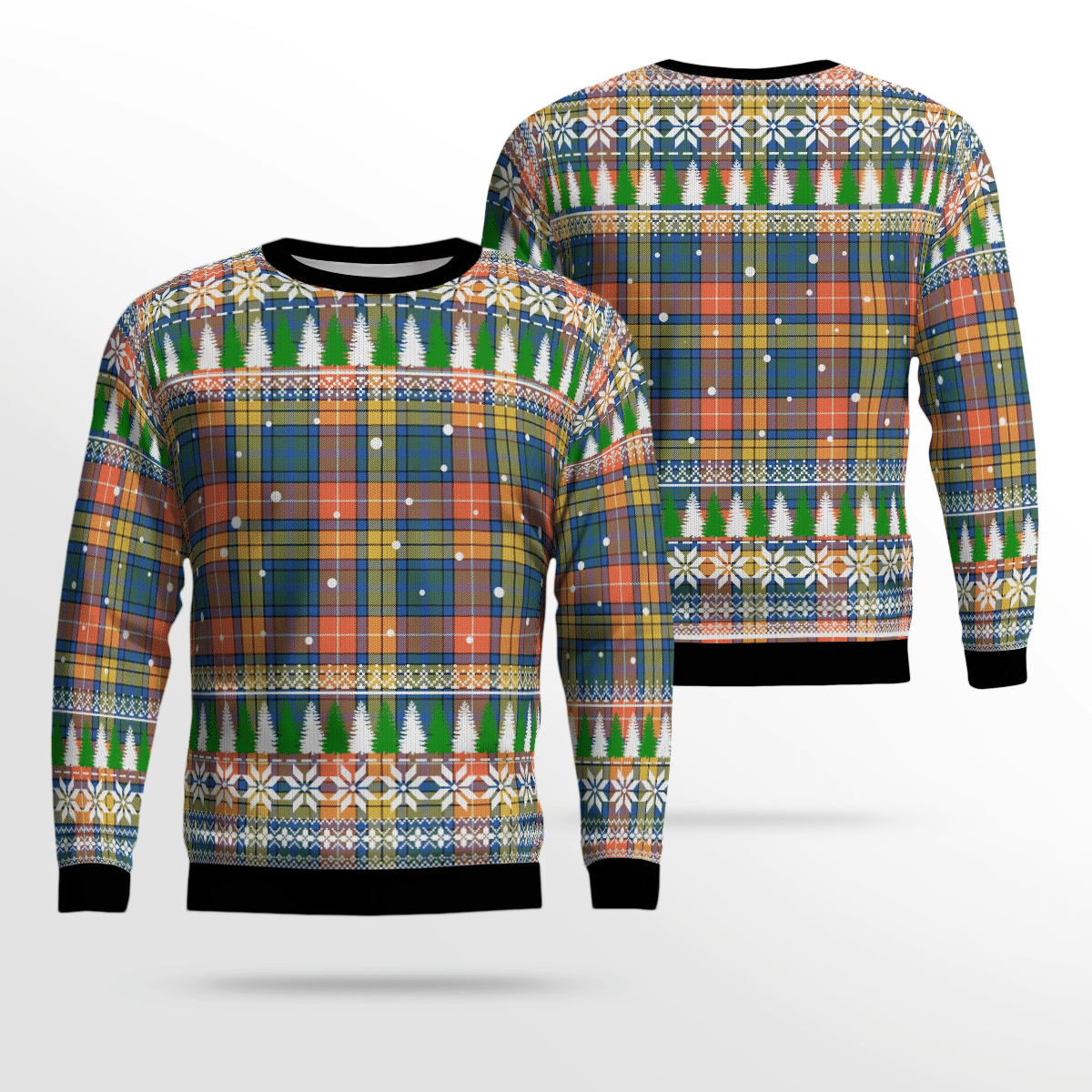 Clan Buchanan Ancient Tartan Christmas Ugly Sweater PO11 Buchanan Ancient Tartan Tartan Ugly Sweater   