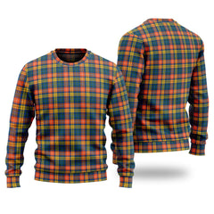 Clan Buchanan Ancient Tartan Christmas Ugly Sweater TI83 Buchanan Ancient Tartan Tartan Sweater   