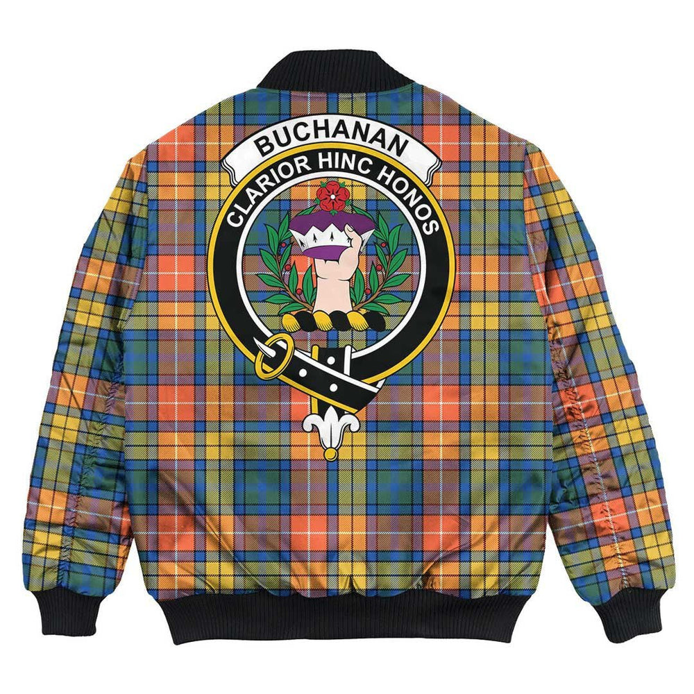 Clan Buchanan Ancient Tartan Crest Bomber Jacket AQ74 Buchanan Ancient Tartan Tartan Bomber Jacket   