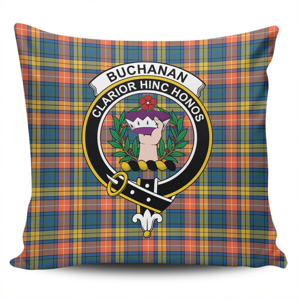 Clan Buchanan Ancient Tartan Crest Pillow Cover WJ96 Clan Buchanan Tartan Today   