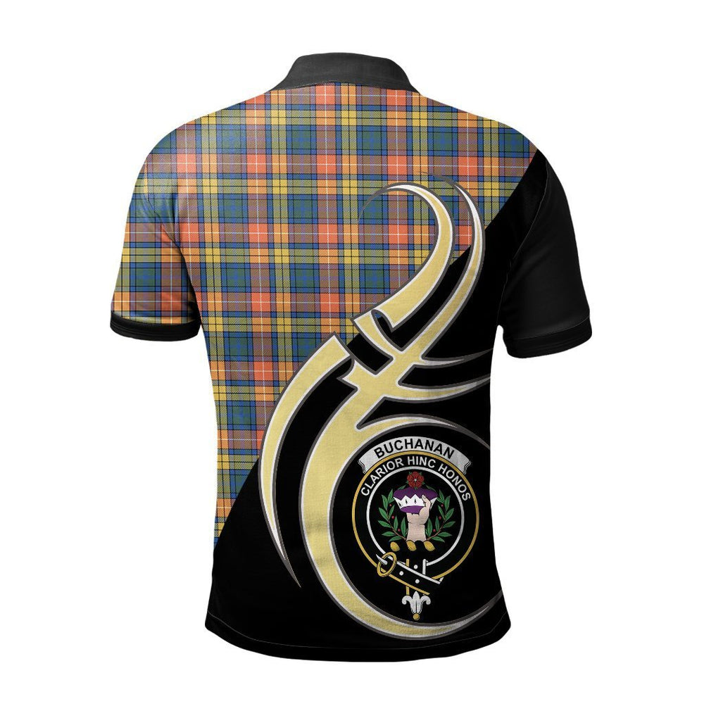 Clan Buchanan Ancient Tartan Polo Shirt - Believe In Me Style QP37 Buchanan Ancient Tartan Tartan Polo   
