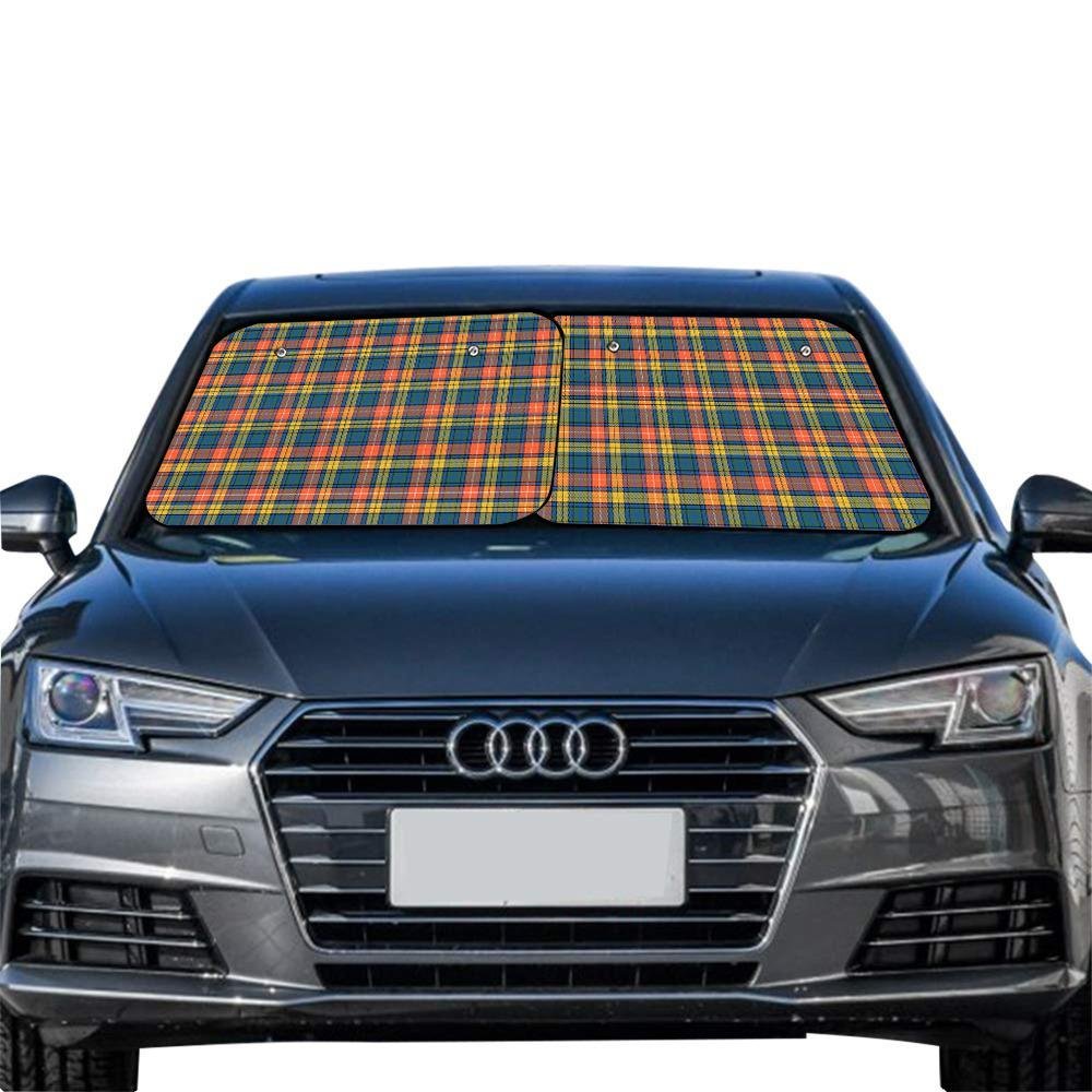 Clan Buchanan Ancient Tartan Sun Shade 2 Pieces KB76 Clan Buchanan Tartan Today   