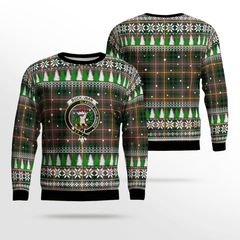 Clan Buchanan Hunting Crest Tartan Christmas Ugly Sweater RX58 Buchanan Hunting Crest Tartan Tartan Ugly Sweater   
