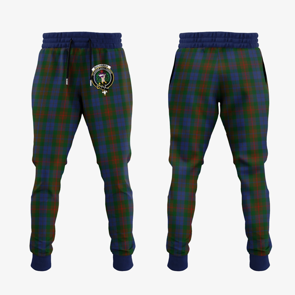Clan Buchanan Hunting Tartan Crest Jogger Sweatpants SS16 Clan Buchanan Tartan Today   