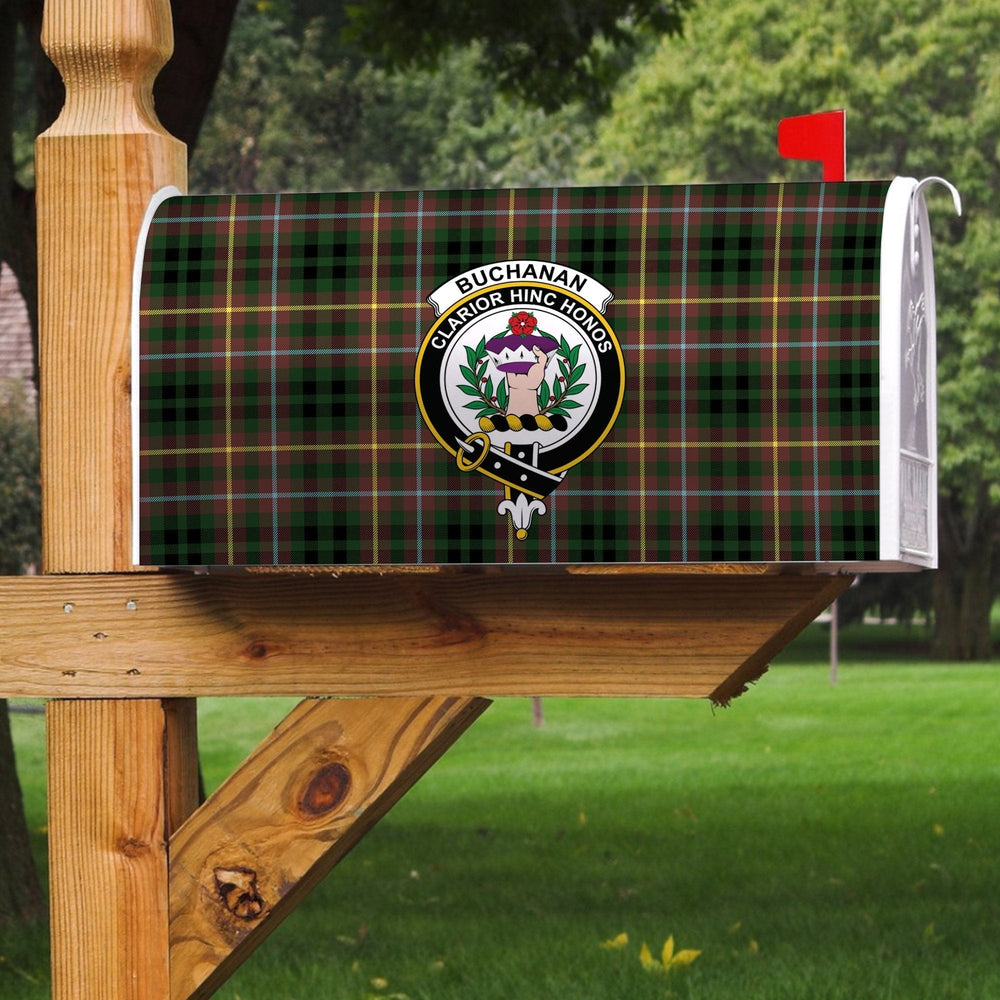 Clan Buchanan Hunting Tartan Crest Mailbox WL76 Clan Buchanan Tartan Today   