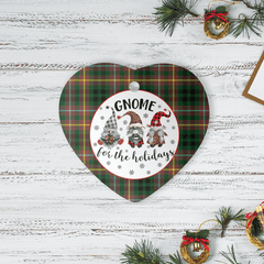 Clan Buchanan Hunting Tartan Gnome Heart Ceramic Ornament ZC27 Buchanan Hunting Tartan Gnome Tartan Christmas   